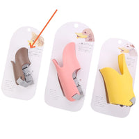 HKM-9271869 Silicone Duckbilled Dog Mask Sleeve - Anti-Bite and Anti-Drink, Available in Bright Yellow, Pink, Brown