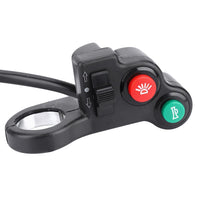 HKM-927187 Motorcycle Electric Vehicle Handlebar Switch Modification Kit - Black PVC, Compatible with 22.5mm Handlebars