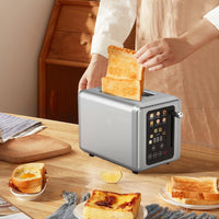 HKM-927251 Automatic 2-Slice Stainless Steel Bread Toaster with Fast Heating Function