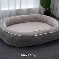 HKM-9272637 Large Removable Oval Pet Bed for Dogs - Four Seasons Universal, Multiple Colors Available