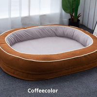 HKM-9272637 Large Removable Oval Pet Bed for Dogs - Four Seasons Universal, Multiple Colors Available
