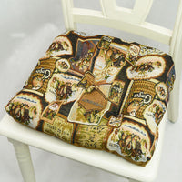 HKM-927315 American Style Jacquard Cushion with Geometric and Floral Design, 42x42CM