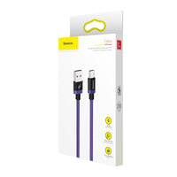 HKM-927379 1M/2M Fast Charging Data Cable for Android - Purple, Gold, Red Options