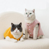 HKM-9274173 Thickened Fleece-Lined Plush Pet Vest for Dogs and Cats - Cold-Proof and Lint-Proof Clothing