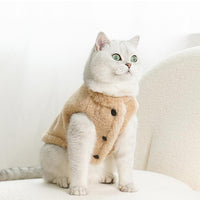 HKM-9274173 Thickened Fleece-Lined Plush Pet Vest for Dogs and Cats - Cold-Proof and Lint-Proof Clothing