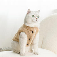 HKM-9274173 Thickened Fleece-Lined Plush Pet Vest for Dogs and Cats - Cold-Proof and Lint-Proof Clothing