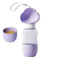 HKM-9274429 Portable Dog Water Bottle with Food Container for Outdoor Walks and Feeding