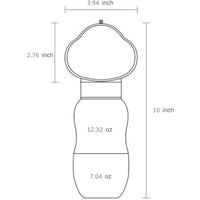 HKM-9274429 Portable Dog Water Bottle with Food Container for Outdoor Walks and Feeding