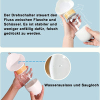 HKM-9274429 Portable Dog Water Bottle with Food Container for Outdoor Walks and Feeding