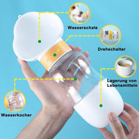 HKM-9274429 Portable Dog Water Bottle with Food Container for Outdoor Walks and Feeding