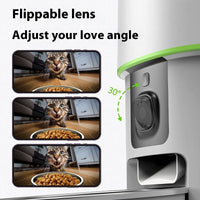 HKM-9274557 Intelligent Automatic Pet Feeder with Remote Video Control, 2L & 4L Options for Dogs and Cats