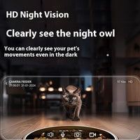 HKM-9274557 Intelligent Automatic Pet Feeder with Remote Video Control, 2L & 4L Options for Dogs and Cats