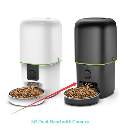 HKM-9274557 Intelligent Automatic Pet Feeder with Remote Video Control, 2L & 4L Options for Dogs and Cats