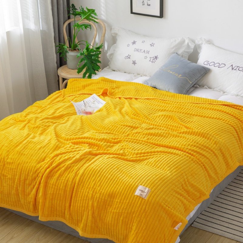 HKM-927507 Magic Velvet Flannel Blanket - Soft, Cozy Comfort in Multiple Sizes