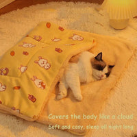 HKM-9275197 Soft Warm Pet Quilt Blanket for Dogs and Cats - Flannel and Lamb's Wool, Multi-Size Options Available