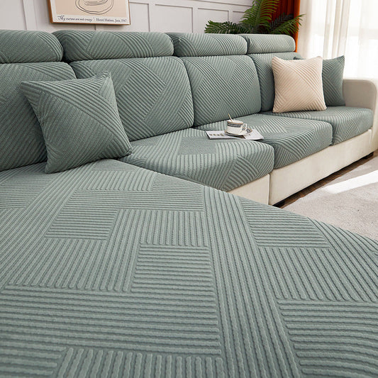 HKM-927571 Solid Color Three-Dimensional Jacquard Sofa Slipcover in Multiple Sizes and Colors