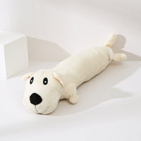 HKM-9276989 Plush Dog Sound Toy for Dental Care and Stress Relief - Available in Yellow, White, Brown