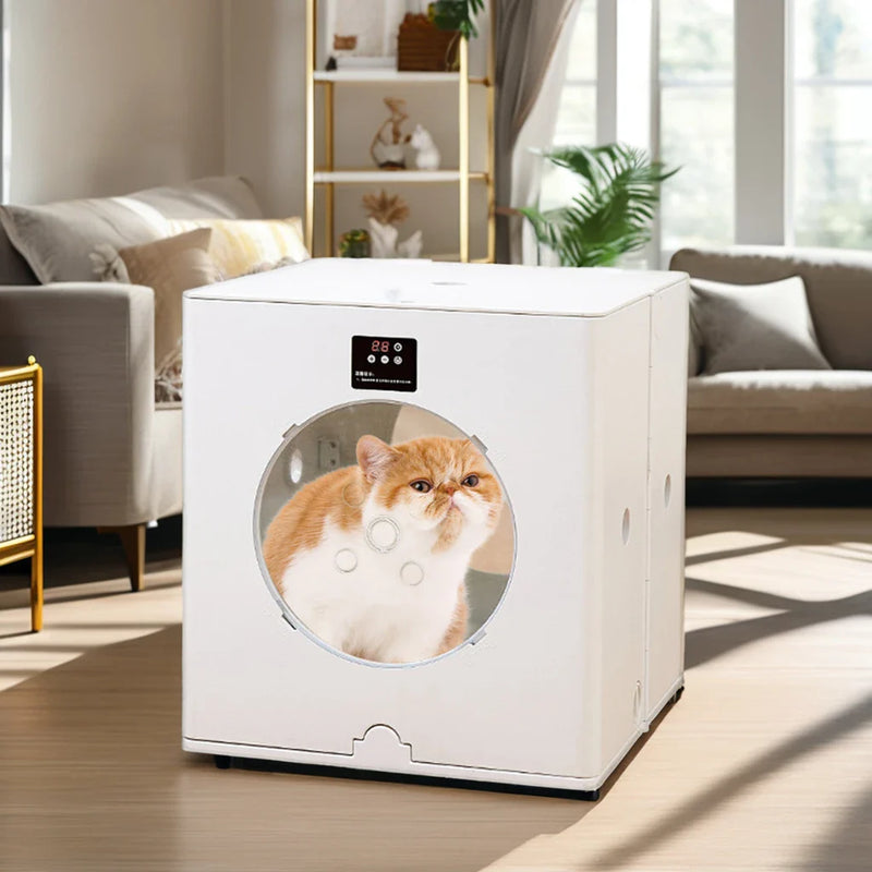 HKM-927763 Foldable 360 Airflow Pet Dryer Box for Cats and Dogs, Eco-Friendly Grooming Solution