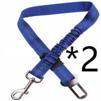 HKM-9278141 Adjustable Dog Car Seat Belt Towing Rope - Nylon Safety Harness for Pets, 50CM-84CM, Multiple Colors Available