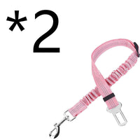 HKM-9278141 Adjustable Dog Car Seat Belt Towing Rope - Nylon Safety Harness for Pets, 50CM-84CM, Multiple Colors Available