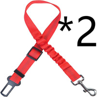 HKM-9278141 Adjustable Dog Car Seat Belt Towing Rope - Nylon Safety Harness for Pets, 50CM-84CM, Multiple Colors Available