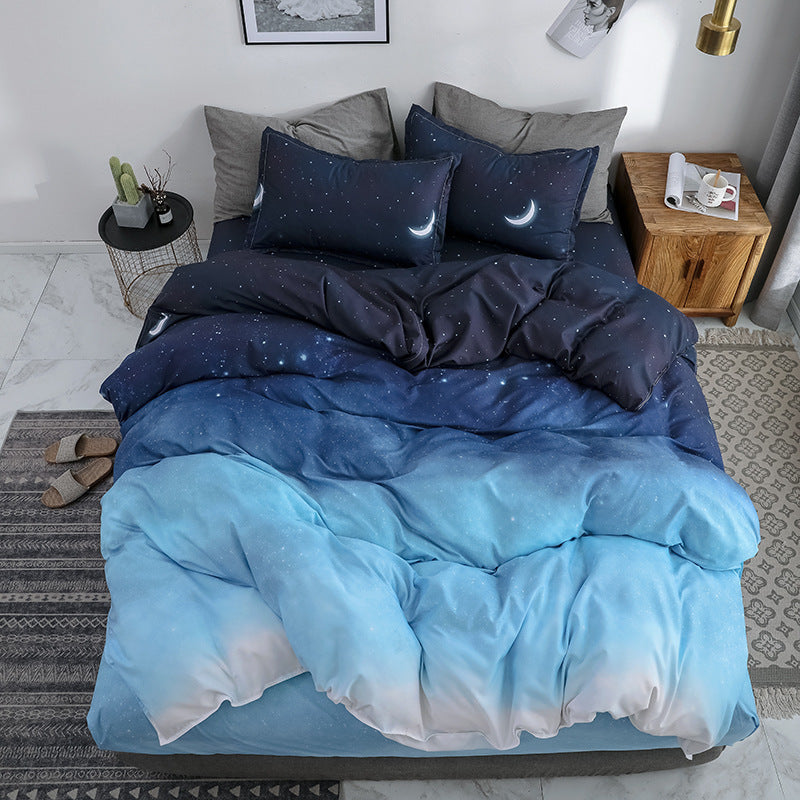 HKM-927827 Personalized Aloe Cotton 4-Piece Bedding Set in Soft Terylene Fabric