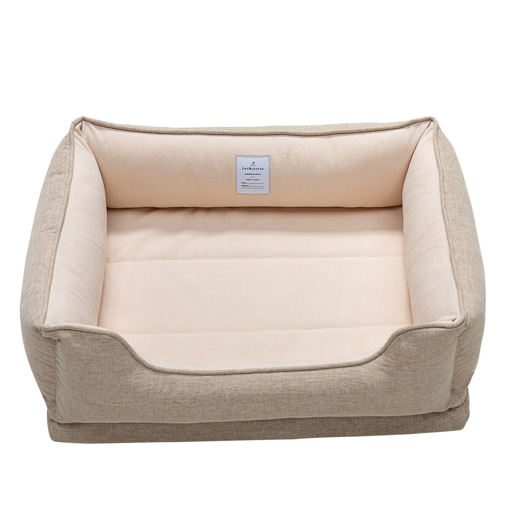 HKM-9278397 Removable and Washable Waterproof Pet Nest Pad in Khaki - Available in M, L, XL Sizes