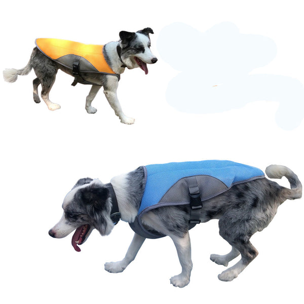 HKM-9278525 Dog Cooling Vest in Various Colors – Lightweight Polyester Casual Wear for Warm Weather – Multiple Sizes Available