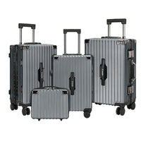 HKM-927891 Hard Shell Luggage Set with Aluminium Trolley - 14, 20, 24, 28 Inch Suitcases for Business Travel