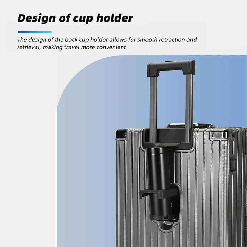 HKM-927891 Hard Shell Luggage Set with Aluminium Trolley - 14, 20, 24, 28 Inch Suitcases for Business Travel