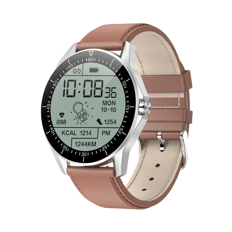 HKM-928019 Smart Watch with Call Reminder, Health Monitoring, Sports Tracking, and Audio-Visual Features - Classic Silicone Strap