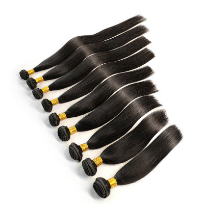HKM-928083 Star Fashion Brazilian Real Hair Wig - Mechanically Processed, Dyable, Suitable for All Ms.