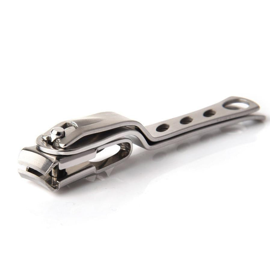 HKM-928147 360-Degree Rotating Stainless Steel Nail Clippers with Long Handle for Comfortable Nail Care