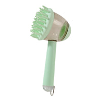 HKM-9281981 3-in-1 Bath Brush for Pets with Silicone Massage and De-fluffing Features