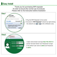 HKM-928339 Wireless WiFi Repeater Signal Amplifier - 300Mbps for Enhanced Internet Coverage