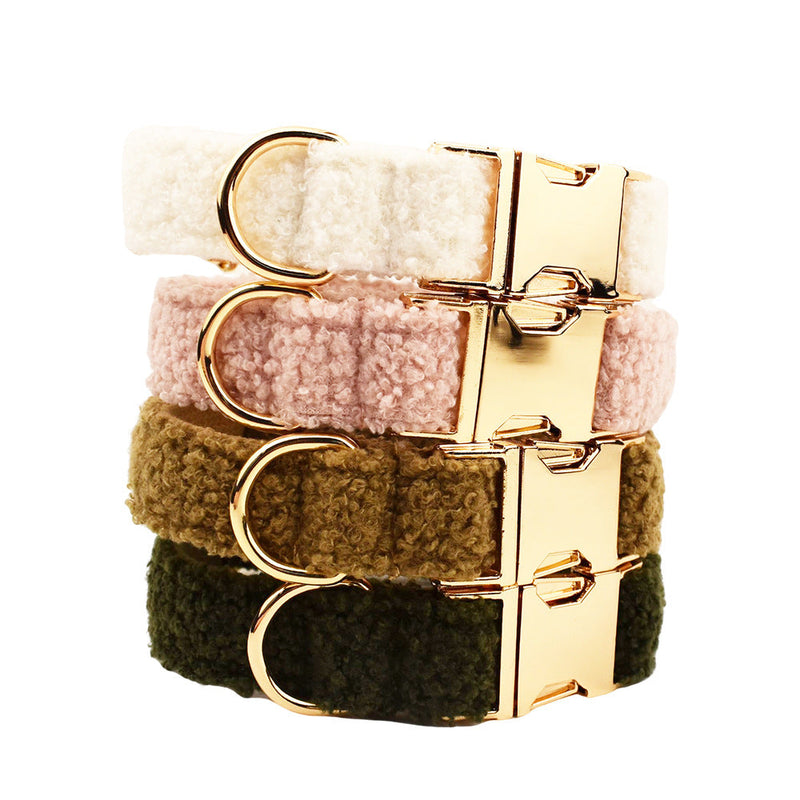 HKM-9283901 Three-Piece Dog Collar and Leash Set with Bow ¨C Durable Cloth Design