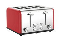 HKM-928403 Smart 4-Slice Stainless Steel Toaster with Custom LED Display for Sandwiches and Bread