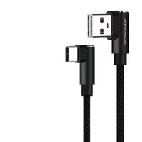 HKM-928531 Double Elbow Nylon Braided Android Data Cable for Mobile Charging - 5V 2.4A, 1m/2m/3m Options