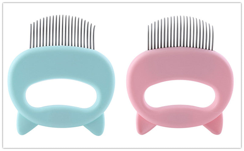 HKM-9285693 Gentle Pet Hair Removal and Massaging Shell Comb for Cats and Dogs