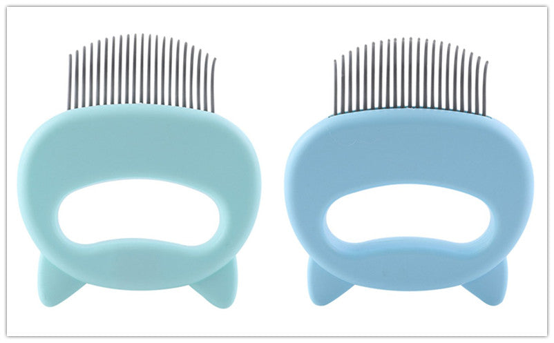 HKM-9285693 Gentle Pet Hair Removal and Massaging Shell Comb for Cats and Dogs