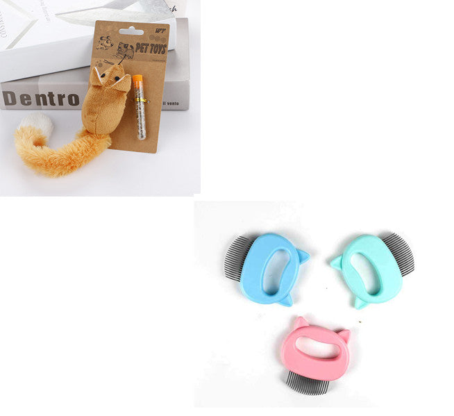 HKM-9285693 Gentle Pet Hair Removal and Massaging Shell Comb for Cats and Dogs