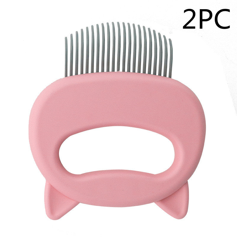 HKM-9285693 Gentle Pet Hair Removal and Massaging Shell Comb for Cats and Dogs