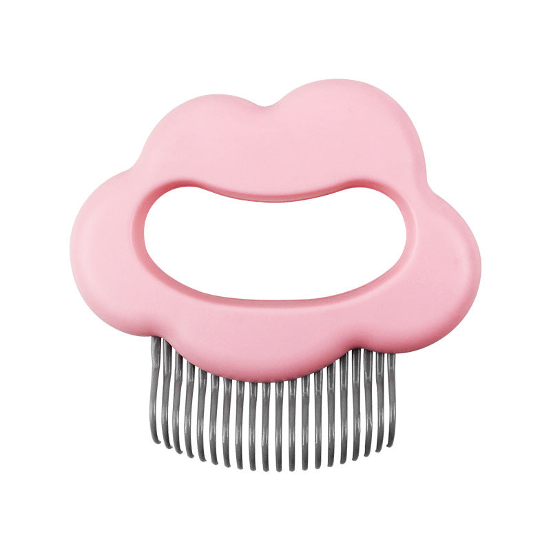 HKM-9285693 Gentle Pet Hair Removal and Massaging Shell Comb for Cats and Dogs