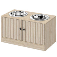 HKM-9286077 Elevated Pet Feeding Station with Adjustable Height for Comfort