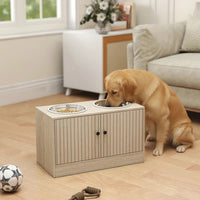 HKM-9286077 Elevated Pet Feeding Station with Adjustable Height for Comfort