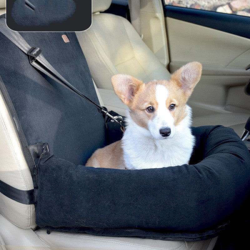 HKM-9286333 Travel Car Dog Kennel Cushion for Small and Medium Pets - Removable & Washable in Various Colors