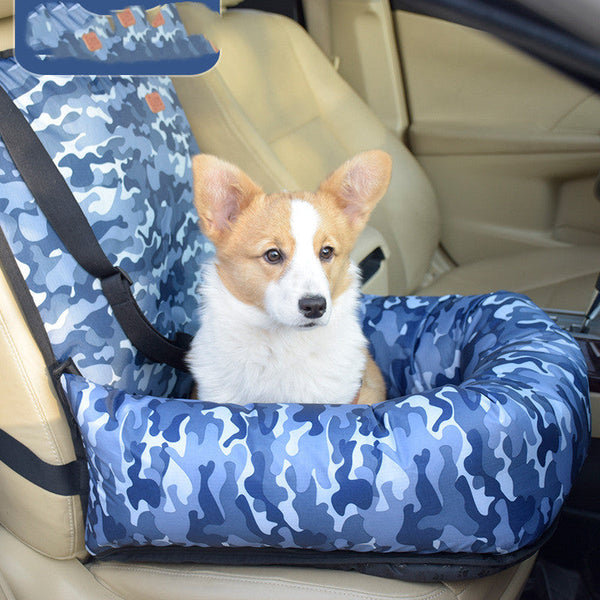 HKM-9286333 Travel Car Dog Kennel Cushion for Small and Medium Pets - Removable & Washable in Various Colors