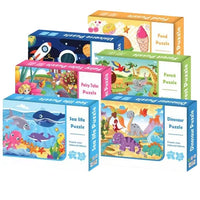 HKM-928659 24 Piece Cardboard Animal Shape Jigsaw Puzzle for Children - Educational DIY Toy
