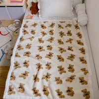 HKM-928659 Reversible Lamb Velvet Blanket for Kids - Cozy Cartoon Designs in Various Colors and Sizes