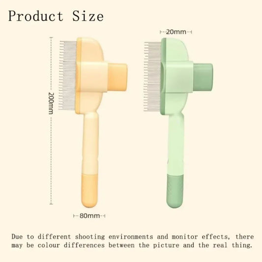 HKM-9287357 Pet Grooming Brush with One-Click Hair Removal for Gentle Cleaning and Anti-Mite Care for Dogs